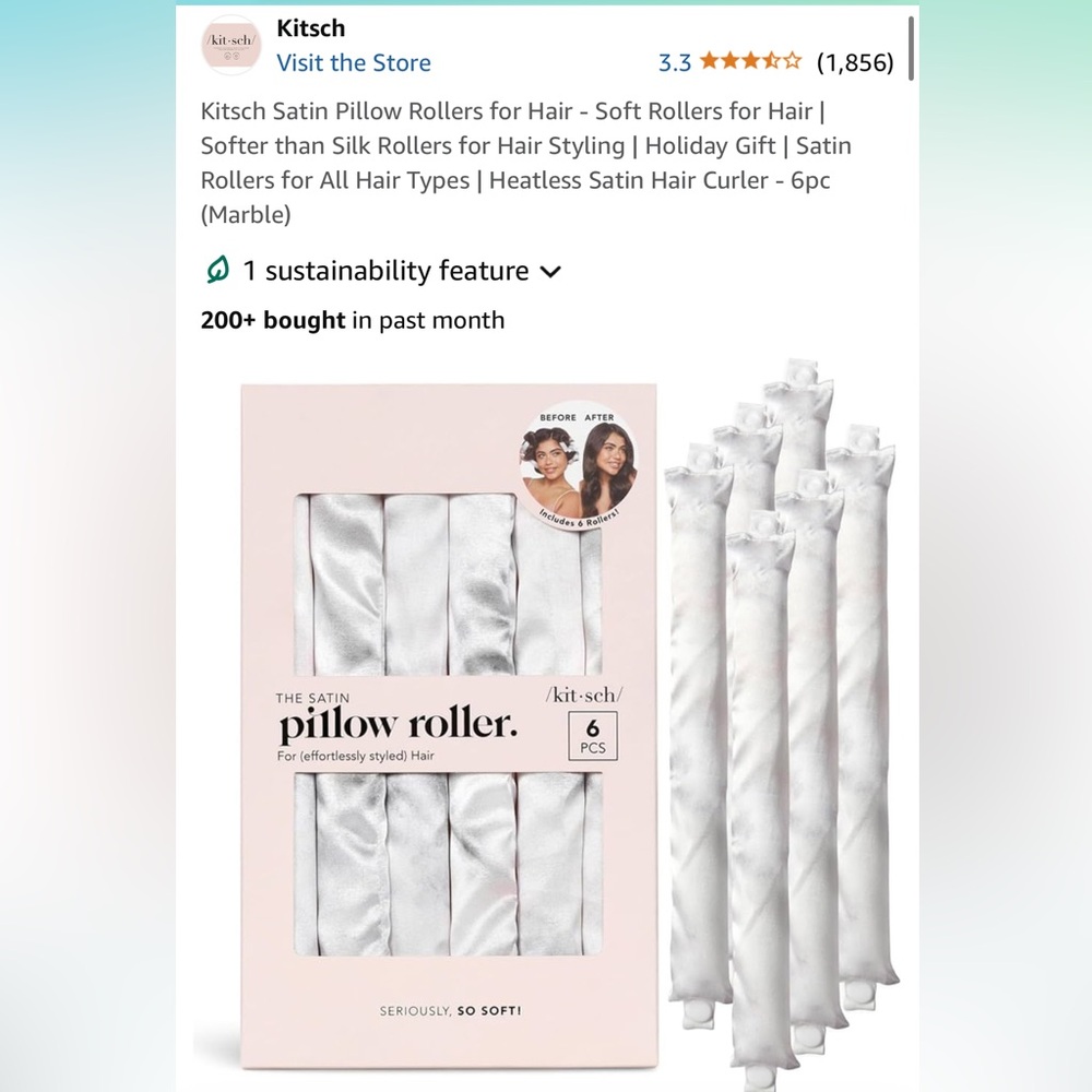 Kitsch pillow rollers